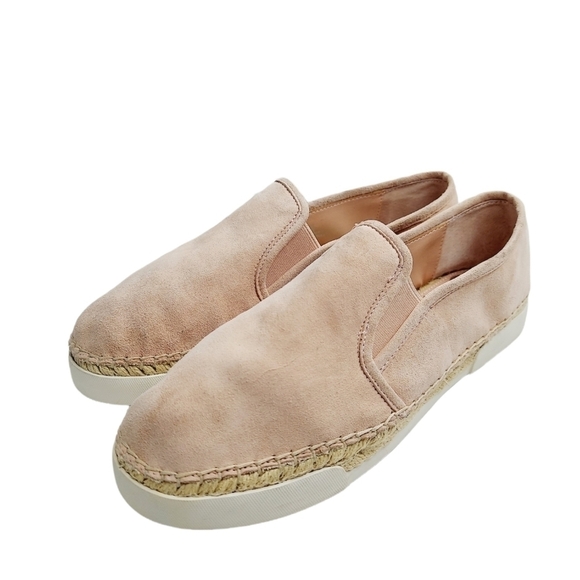 Vince Camuto Tambie Blush Pink Nubuck Leather Espadrille Slip-On Shoe Womens 8 M - Picture 8 of 12